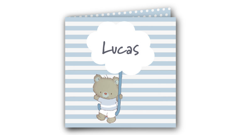 Geboortekaart Lucas