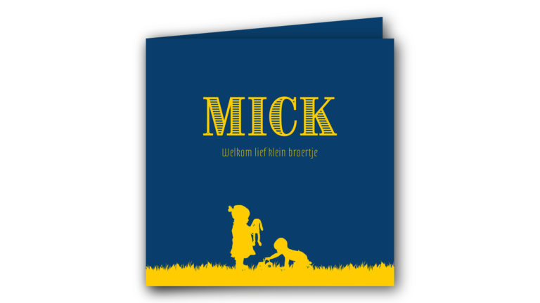 Geboortekaart Mick